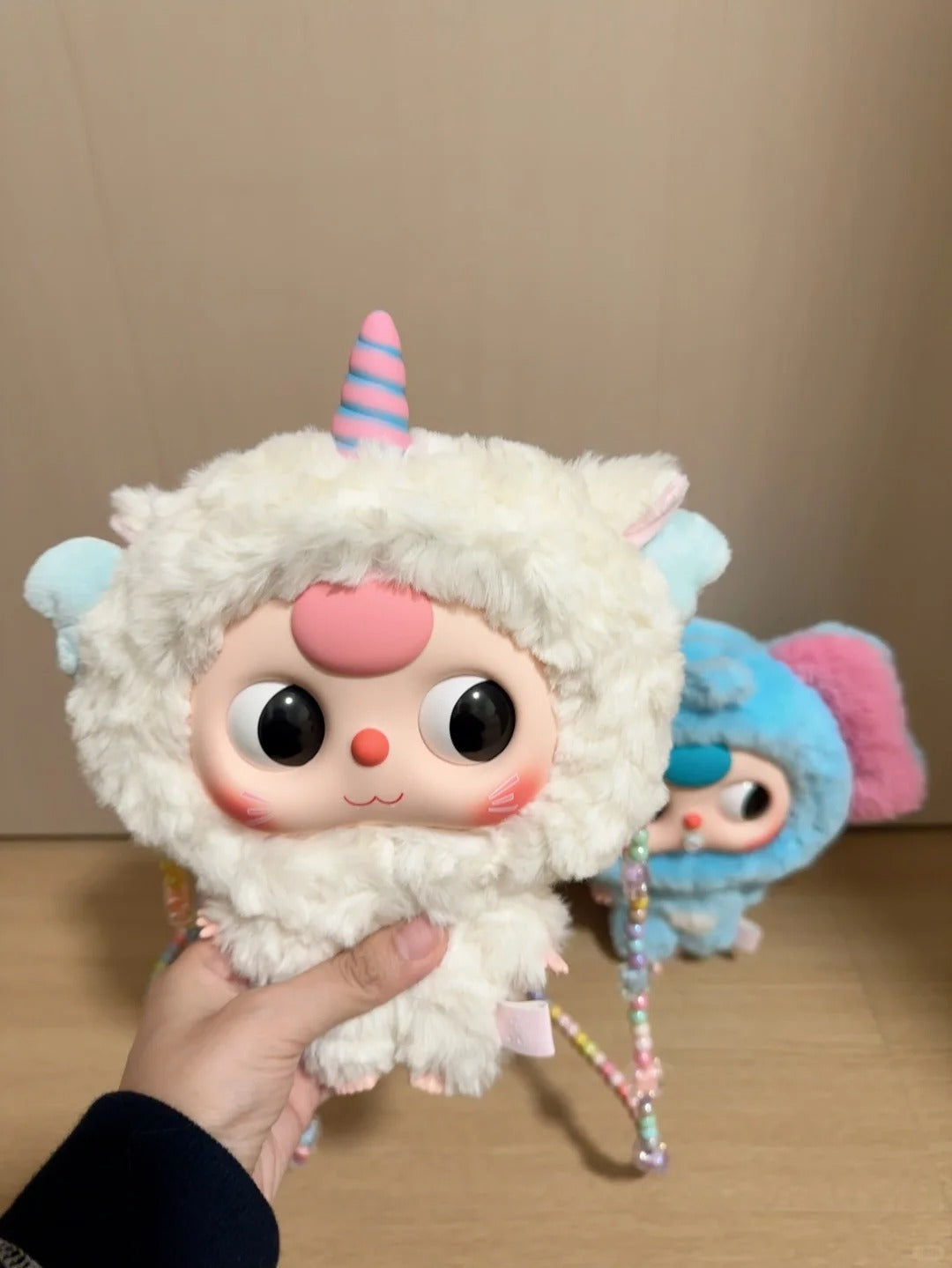 아기 3마리 큰 머리 아기 지퍼백 플러시 블라인드 박스 