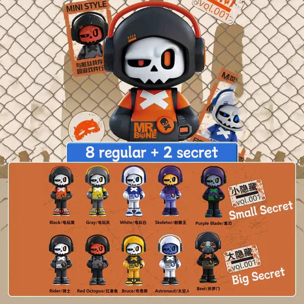 MR.BONE Video Game Boy & Skull Hero Series Blind Box