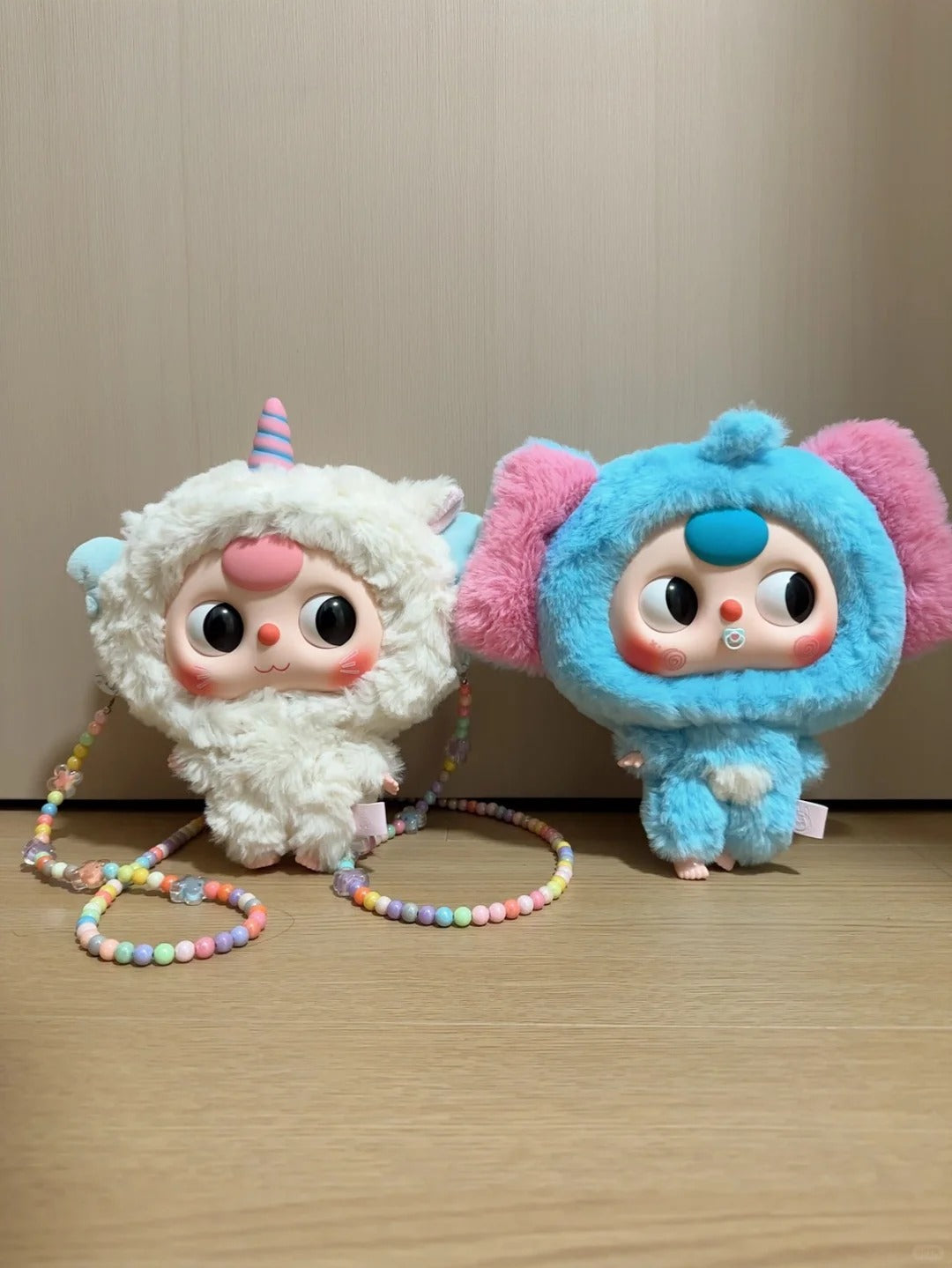 아기 3마리 큰 머리 아기 지퍼백 플러시 블라인드 박스 