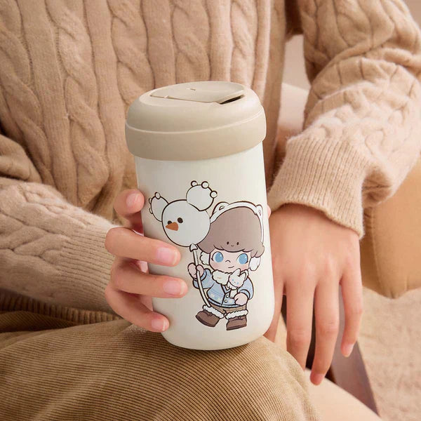Warm Fluffy Holiday Series Cloud-shaped bags and thermos cups